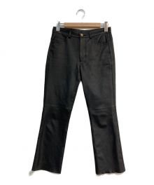 DEUXIEME CLASSE（ドゥーズィエム クラス）の古着「leather パンツ　20030500707030」｜ブラック