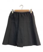 shu shu tongシュシュ/トング）の古着「elastic pleated skirt　プリーツスカート」｜ブラック
