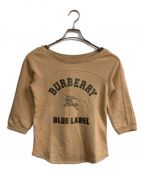 BURBERRY BLUE LABELバーバリーブルーレーベル）の古着「ロゴプリントスウェット」｜ベージュ