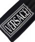 中古・古着 VERSACE (ヴェルサーチ) Logo Knit Midi Skirt　A83291 A229981 A1008　ﾛｺﾞﾆｯﾄｽｶｰﾄ ブラック サイズ:S 未使用品：24800円