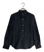 COMME des GARCONSコムデギャルソン）の古着「シルクブレンドシャツ　GI-B019」｜ブラック