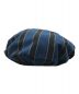 ISSEY MIYAKE (イッセイミヤケ) ストライプベレー帽 ネイビー 未使用品：7800円
