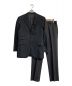 BURBERRY BLACK LABEL（バーバリーブラックレーベル）の古着「チェックセットアップスーツ　Super100's　格子柄　スーツ　ブラック」｜ブラック