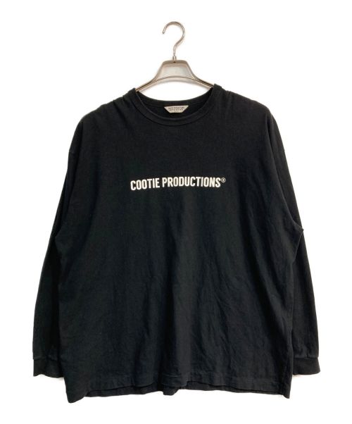 COOTIE PRODUCTIONS（クーティープロダクツ）COOTIE PRODUCTIONS (クーティープロダクツ) ロゴカットソー ブラック サイズ:Mの古着・服飾アイテム
