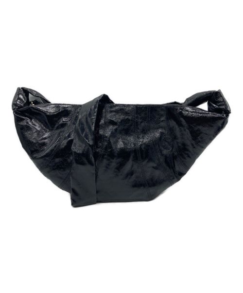LEMAIRE（ルメール）LEMAIRE (ルメール) MEDIUM CROISSANT BAG　ミディアム　クロワッサン　バッグ　　BG291 LF345　ブラック ブラックの古着・服飾アイテム
