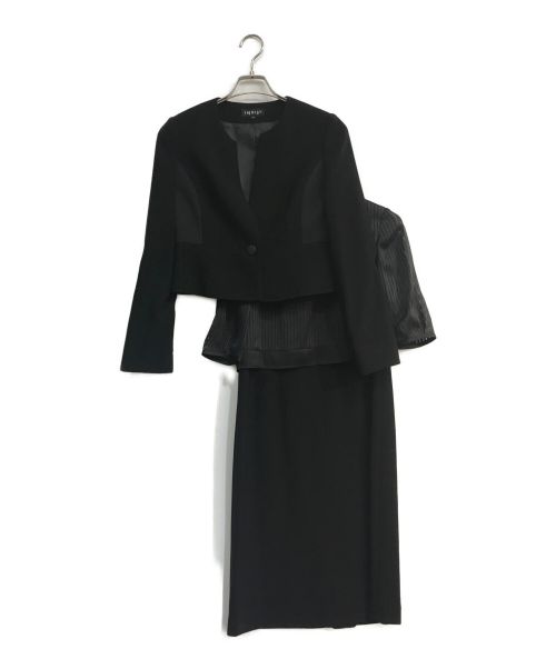 INDIVI（インディヴィ）INDIVI (インディヴィ) セットアップスーツ　4110202-00-B16　東京ソワール ブラック サイズ:36の古着・服飾アイテム