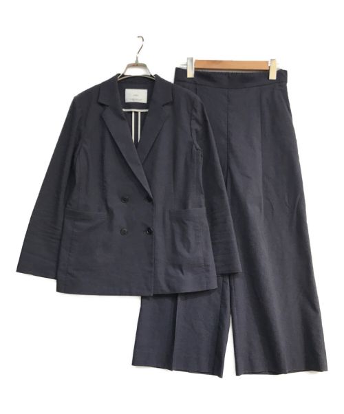 INED（イネド）INED (イネド) ダブルブレストジャケットセットアップスーツ ネイビー サイズ:9の古着・服飾アイテム