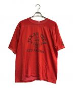 ArteXアルテックス）の古着「RED RAIDERS プリントTシャツ USA製 70~80`s レッド」｜レッド