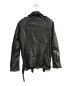 NINE (ナイン) ライダースジャケット ブラック サイズ:F：4800円