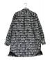 BLACK COMME des GARCONS (ブラック コムデギャルソン) 総柄ペイントロングジャケット ブラック×ホワイト サイズ:S：23000円