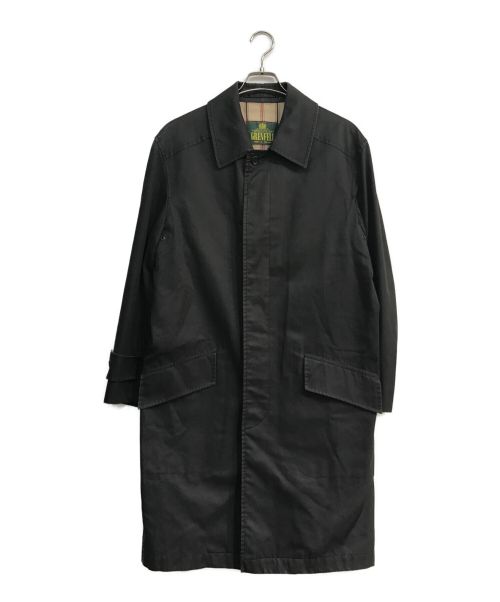GRENFELL（グレンフェル）GRENFELL (グレンフェル) ステンカラーコート　ブラック ブラック サイズ:40の古着・服飾アイテム