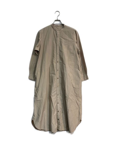 nest Robe（ネストローブ）nest Robe (ネストローブ) シルクコットンロングシャツ　01211-1102　ベージュ　 ベージュ サイズ:Freeの古着・服飾アイテム