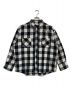 MIYAGIHIDETAKA（ミヤギヒデタカ）の古着「フランネルシャツ　Flannel shirt　チェック　ホワイト×ブラック」｜ホワイト×ブラック