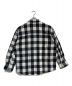 MIYAGIHIDETAKA (ミヤギヒデタカ) フランネルシャツ　Flannel shirt　チェック　ホワイト×ブラック ホワイト×ブラック サイズ:2：10800円