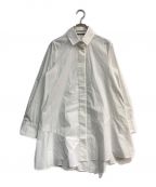 kei shirahataケイシラハタ）の古着「ヘムフレアシャツ　16WFB205017 ホワイト」｜ホワイト