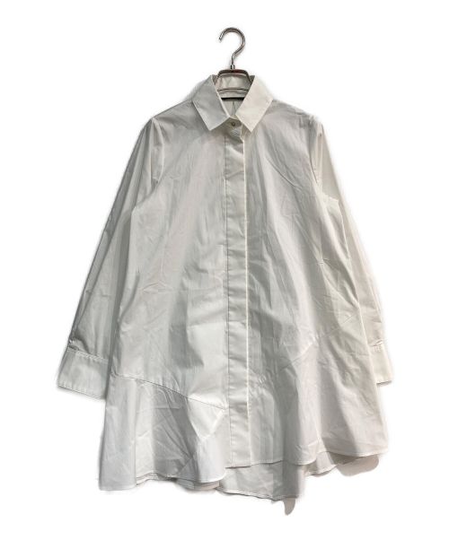 kei shirahata（ケイシラハタ）kei shirahata (ケイシラハタ) ヘムフレアシャツ　16WFB205017 ホワイト ホワイト サイズ:Freeの古着・服飾アイテム