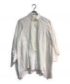 ENFOLDエンフォルド）の古着「SOMELOS ランダムフレアシャツ　300ES330-3300　ホワイト」｜ホワイト