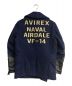 AVIREX (アヴィレックス) レザー切替ライダースジャケット　ウールジャケット　Pコート　ネイビー ネイビー サイズ:S：9800円