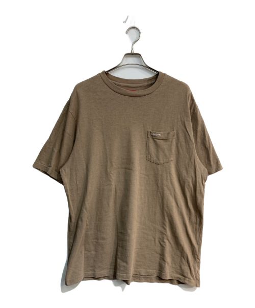 SUPREME（シュプリーム）SUPREME (シュプリーム) ポケットTシャツ ベージュ サイズ:XLの古着・服飾アイテム
