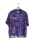 WACKO MARIAワコマリア）の古着「TIM LEHI / HAWAIIAN SHIRT S/S　オープンカラーシャツ」｜パープル