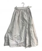 GOSHゴーシュ）の古着「ラミーコットンローン ギャザースカート　G181-S040」｜ホワイト
