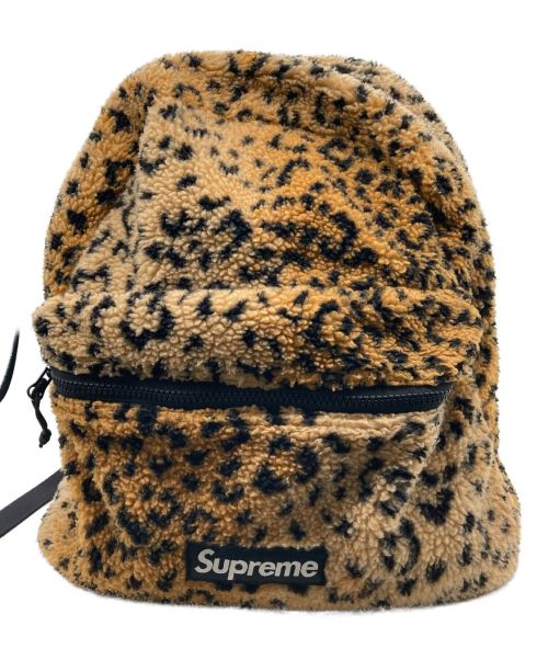 SUPREME（シュプリーム）Supreme (シュプリーム) Leopard Fleece Backpack　17AW ブラウンの古着・服飾アイテム