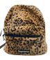 Supreme（シュプリーム）の古着「Leopard Fleece Backpack　17AW」｜ブラウン