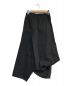 yohji yamamoto+noir (ヨウジヤマモトプリュスノアール) ベルテッドデザインスカート　NR-SO2-001　アシンメトリー ブラック サイズ:1：12800円