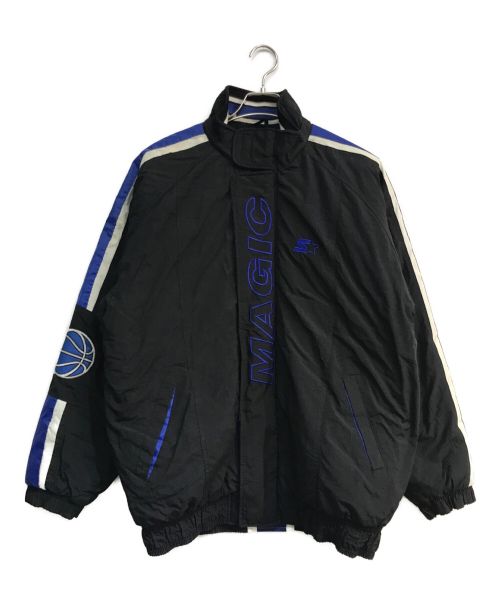 STARTER（スターター）STARTER (スターター) NBA (エヌビーエー) 中綿ナイロンジャケット　90s MAGIC ブラック サイズ:Mの古着・服飾アイテム