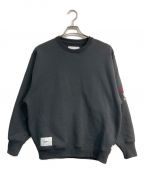 WTAPSダブルタップス）の古着「AII 01 / SWEATER / COTTON.　232ATDT-CSM18　 PROTECT」｜グレー