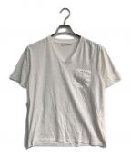PRADAプラダ）の古着「VネックTシャツ　ポケットTシャツ　SJN251」｜ホワイト