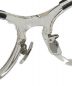 中古・古着 金子眼鏡 (カネコメガネ) フォックス型伊達眼鏡　KA-50：14800円