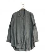 Y's for menワイズフォーメン）の古着「オープンカラーシルク混シャツシャツ　MB-B03-403　90s」｜グレー