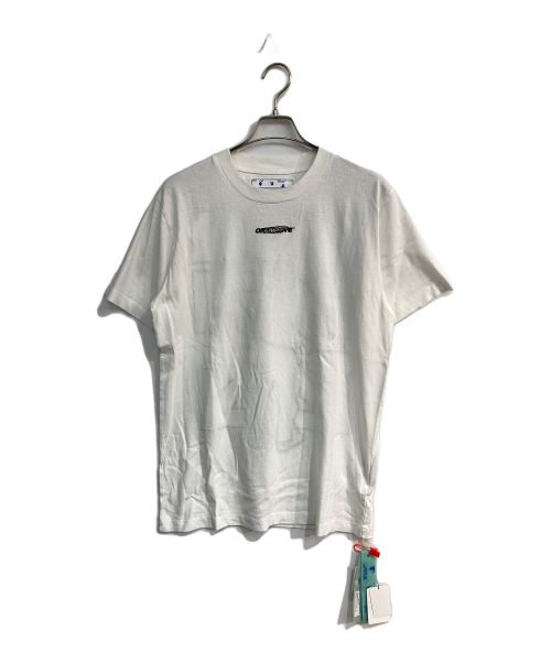 OFFWHITE（オフホワイト）OFFWHITE (オフホワイト) BARREL WORKER S/S SLIM TEE　20SS 　OMAA027E20JER021　ロゴ刺繍Tシャツ ホワイト サイズ:L 未使用品の古着・服飾アイテム