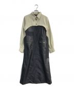 UNITED TOKYOユナイテッドトーキョー）の古着「クロップブロックワンピース　142110018　ブラック」｜ブラック
