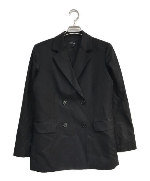 theory（セオリー）theory (セオリー) Sleek Flannel Slim DB JKT　総裏　01-3304111　ブラック ブラックの古着・服飾アイテム