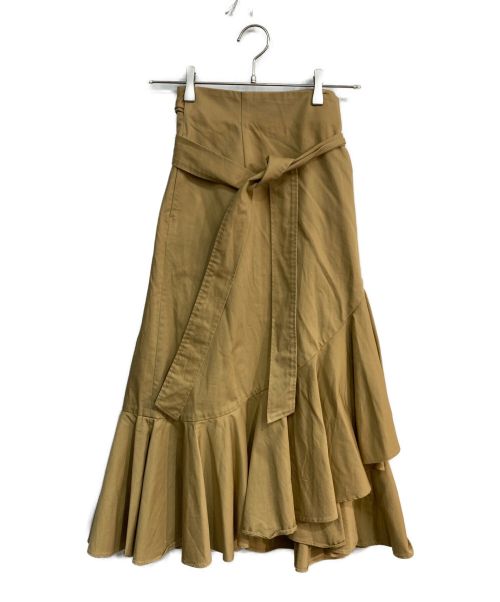 STRASBURGO（ストラスブルゴ）STRASBURGO (ストラスブルゴ) ラップスカート　211516 ベージュ サイズ:38の古着・服飾アイテム