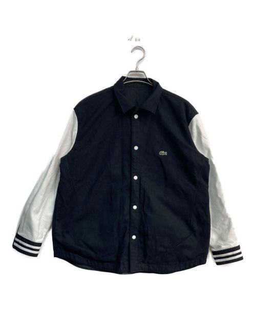 LACOSTE（ラコステ）LACOSTE (ラコステ) リバーシブルシャツジャケット　CH7189 ブラック×ホワイト サイズ:Mの古着・服飾アイテム