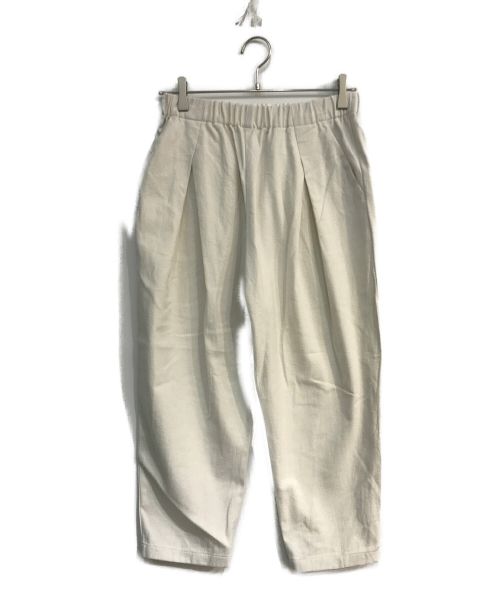 evam eva（エヴァムエヴァ）evam eva (エヴァムエヴァ) tuck pants　E233T042 ホワイト サイズ:1の古着・服飾アイテム