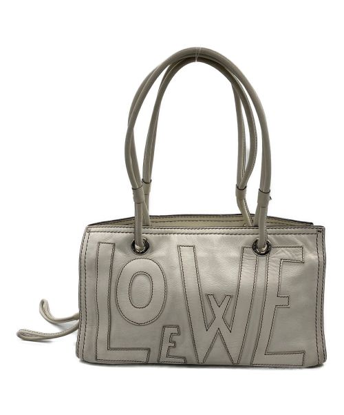 LOEWE（ロエベ）LOEWE (ロエベ) ショッパートートバッグ ホワイトの古着・服飾アイテム
