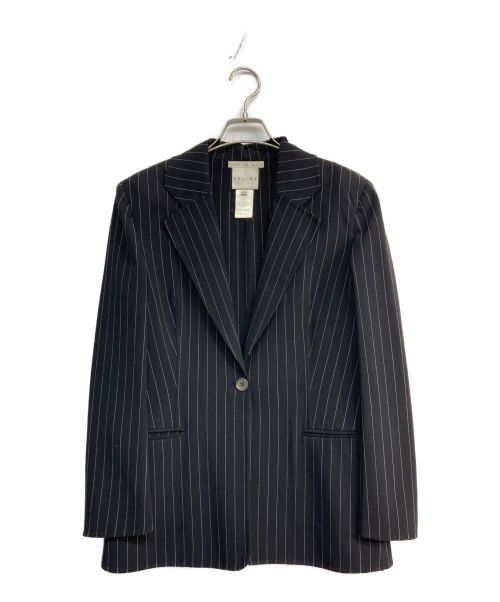 CELINE（セリーヌ）CELINE (セリーヌ) 1Bテーラードジャケット　ストライプ ネイビー サイズ:40の古着・服飾アイテム