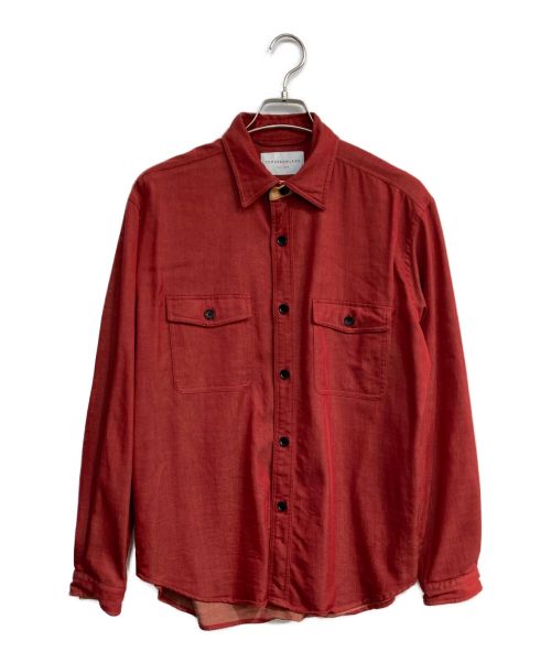 TOMORROW LAND（トゥモローランド）TOMORROW LAND (トゥモローランド) セルローストリアセテート ダブルポケットシャツ　23SS レッド サイズ:Lの古着・服飾アイテム