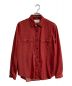 TOMORROW LAND（トゥモローランド）の古着「セルローストリアセテート ダブルポケットシャツ　23SS」｜レッド