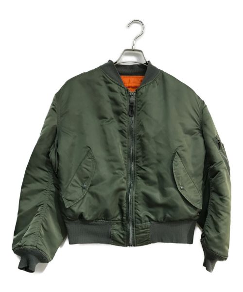 ALPHA（アルファ）ALPHA (アルファ) MA-1ジャケット　0615-00-573-8335　USA製 オリーブ サイズ:Mの古着・服飾アイテム