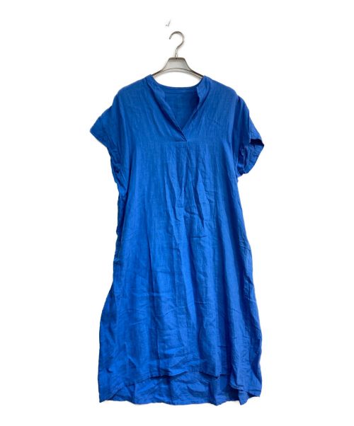 INED（イネド）INED (イネド) フレンチリネンシャツワンピース　7122121042 ブルー サイズ:Mの古着・服飾アイテム