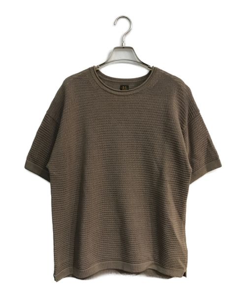 BATONER（バトナ―）BATONER (バトナ―) THE SUMMER KNIT T-SHIRT　サマーニットTシャツ　BN-22SM-051 ブラウン サイズ:1の古着・服飾アイテム