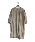 evam evaエヴァムエヴァ）の古着「cotton robe　E241T040」｜ベージュ