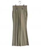 Mame Kurogouchiマメクロゴウチ）の古着「Linen Touch Triacetate Suits Trousers　MM23PF-PT713」｜ベージュ
