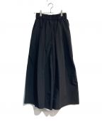 LOHENローヘン）の古着「ハイカウントグログランスカートパンツ　LH23A-PT083」｜ブラック