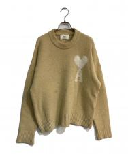 AMI Alexandre Mattiussi (アミアレクサンドルマテュッシ) Ami de Coeur SWEATER ベージュ サイズ:S